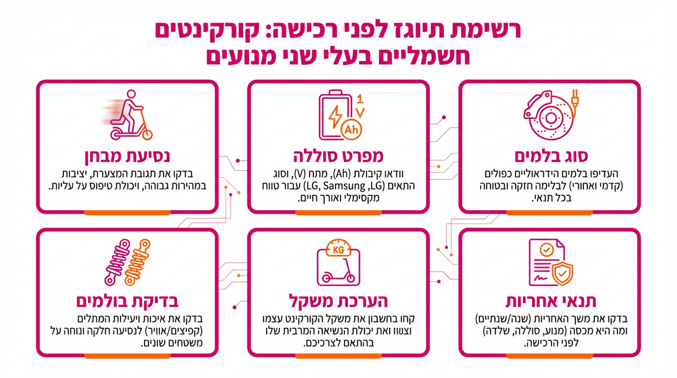בלמים הידראוליים מומלצים לקורקינט דואל מוטור