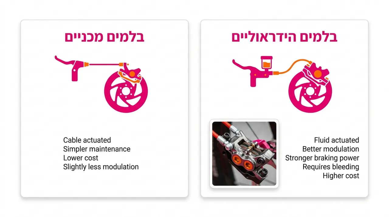 השוואה בין בלמים הידראוליים למכניים בסטארק מאך 5